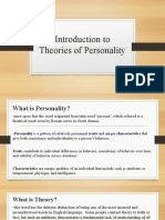 Introduction To Theories of Personality