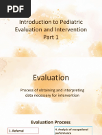 Intro To OT Evaluation and Intervention Part 1