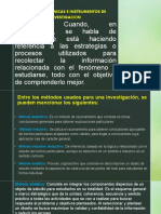 Métodos Tecnicas e Instrumentos de Investigación