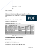 Monitoring Evaluation Assistant CV Template Word