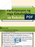 Partisipasyon NG Mga Kababaihan