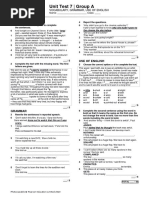 HighNote3 Unit Language Test Unit07 GroupA