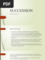 Succession: SECTION 108-114