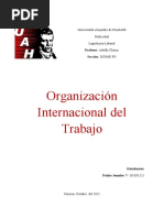 Organización Internacional Del Trabajo: Universidad Alejandro de Humboldt Publicidad Legislación Laboral