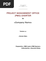 Pmo Charter Template