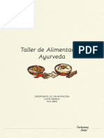 Taller de Alimentación Ayurveda Online