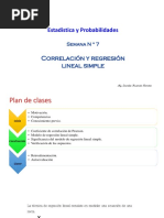 Semana 7 - Correlación y Regresión Lineal