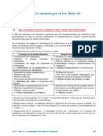 ECO - Chap14 LE NUMERIQUE ET LES CHOIX DE L'ENTREPRISE - SYNTHESE