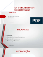 Aspectos Contabilisticos Do Encerramento de Contas (Revisto)