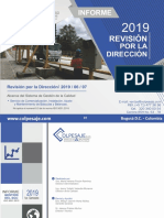 Informe de Revision Por La Direccion 2019