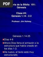 Clase 4 Génesis 1.14 - 2.3