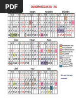 Calendario Colores - 22-23