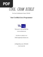 Bible For Java Certification Course 310-025 Sun Certified Java Programmer