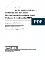 AASHTO T378-17 Español Dinamico F Number