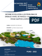 Informe 01 Ingenieria de Drenaje