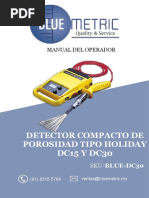 Manual Detector de Porosidad DC30