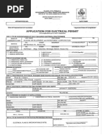 DPWH 96-001 E - Electrical Permit Application Form