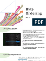 Byte Ordering - Unit 2