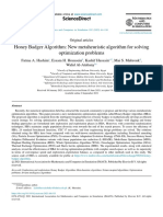 Honey Badger Algorithm New Metaheuristic Algorithm For Solving Optimization Problems-2022