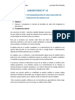 Preparación y Estandarización de Una Solución de Tiosulfato de Sodio 0.1N