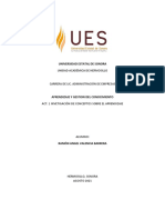 Act 1 Investigación de Conceptos Sobre El Aprendizaje