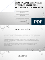 Actividad 3 - Proponiendo Una Presentación Acerca de Los Criterios Impositivos y Beneficios Fiscales