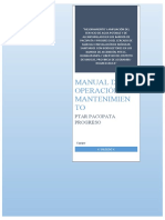 Manual de Operación y Mantenimiento Ptar