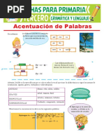 Acentuación de Palabras para Tercer Grado de Primaria