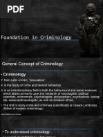 Foundation in Criminology