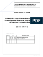 Gu A T Cnica para El Control de Contratistas y Proveedores en Materia de Seguridad Salud en El Trabajo