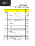 Formato de Cuenta de Mayor Efectivo y Auxiliares