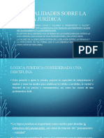 Generalidades Sobre La Lógica Jurídica