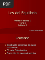 Ley Del Equilibrio