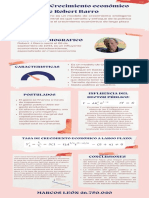 Infografía Teoría Del Crecimiento Económico de Robert Barro