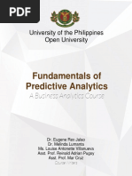 Fundamentals of Predictive Analytics A Business Analytics Course