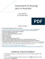 Credit Assessment of Housing Loans in Australia: Data Compiled by Dr. D. Sreenivasa Chary