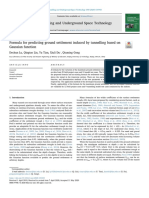 Formula For Predicting Ground Settlement Induced by Tunnelling Based On Gaussian Function