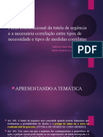 Perfil Constitucional Da Tutela de Urgência