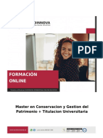 Master de Conservacion Y Gestion Del Patrimonio