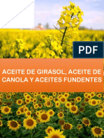 Aceite de Girasol, Canola y Fundentes