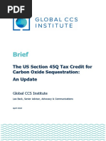 The US Section 45Q Tax Credit For CCS