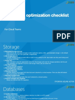 Azure Cost Optimization Check List