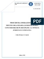 PO IȘJ - CT CIȘ 06 Organizare Și Desfășurare Concursuri Pe Discipline La Nivelul Județului 2021 2022