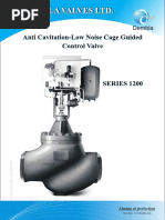 Anti Cavitation Low Noise Cage Guided Control Valve Series 1200