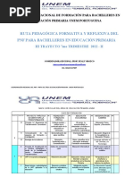 Ruta Pedagogica Reflexiva Del PNF Bachiller Del Tercer Trayecto 7mo Trimestre 2022-II