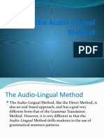 The Audio-Lingual Method