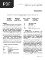 Ipc - 87663 - Inline-Inspection Crack Detection For Gas Pipelines Using A Novel