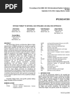 Ipc2022-87283 - Fatigue Threat To Natural Gas Pipelines An Analysis Approach