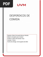 Desperdicios de Comida EMPATIA PARA RESOLVER