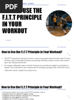 How To Use The Fitt Principle